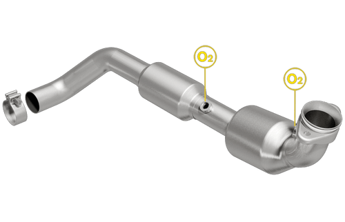 Magnaflow 5481705 | FORD F-150, LINCOLN MARK LT | 5.4L | RWD | Driver Side-Bank 2 | 2WD | Catalytic Converter-Direct Fit | California Certified EO D-193-146-cad drawing