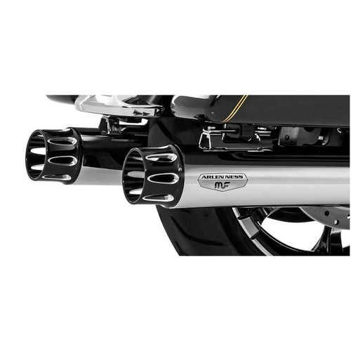 Magnaflow 7201204 Arlen Ness By MagnaFlow Harley-Davidson® Deep Cut Series Slip-On Exhaust Muffler Set Without Converter - 2