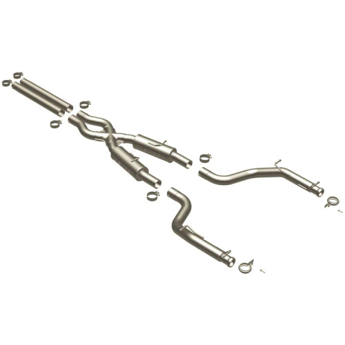 Magnaflow 16886 | Dodge Challenger | 6.1L/6.4L | Competition Series Stainless Cat-back System | Stock Tips