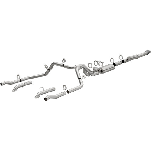 MagnaFlow® 2024-2026 Chevrolet Silverado 1500 ZR2 6.2L | 2024-2026 GMC Sierra 1500 AT4X 6.2L Overland Series™ Cat-Back Performance Exhaust System 19703