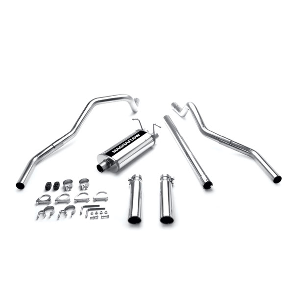 Magnaflow 15749 Ford F 150 4 6 5 4 Stainless Cat Back Dual Rear Exit Performance Exhaust System
