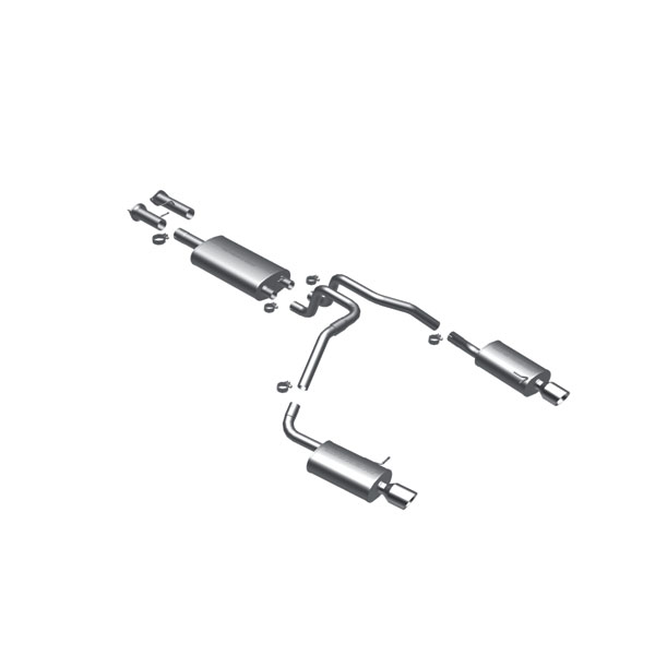 Magnaflow 16833 Chevrolet Trailblazer Gmc Envoy 4 2l Stainless Cat Back Dual Performance Exhaust System