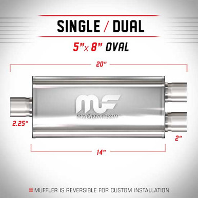 Magnaflow 12148 | Satin Stainless Muffler | 5