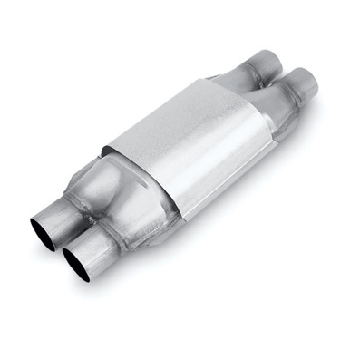 Magnaflow 93508 Dual 2 In Dual 2 Out Wide Body Catalytic Converter EPA Grade