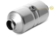 2" ID Universal CARB weld-on with mid-bed 02 port for 2004 PT Cruiser 2.4 Turbo