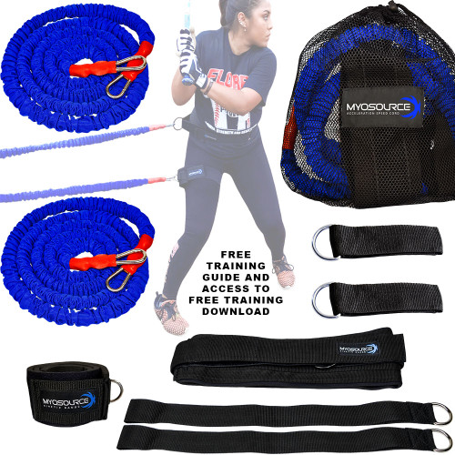 Includes: 2 stretch cords with safety sleeve, 2 pole attachment straps, 2 assistor/anchor straps, 1 adjustable belt, 1 leg strap, 1 mesh travel bag, and FREE training download and Training Guide