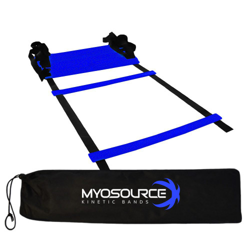 Perform softball and baseball ladder drills for speed and quickness.