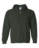 Gildan G186 Heavy Blend™ 8 oz., 50/50 Full-Zip Hooded Sweatshirt | Forest Green