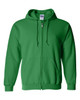 Gildan G186 Heavy Blend™ 8 oz., 50/50 Full-Zip Hooded Sweatshirt | Irish Green