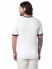 Alternative Apparel 5103BP Unisex Vintage Jersey Keeper Ringer T-Shirt | White/ Black