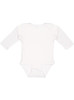 Rabbit Skins 4411 Infant Long-Sleeve Baby Rib Bodysuit| White