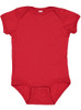 Rabbit Skins 4424 Infant Fine Jersey Bodysuit Onesie | Red