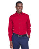 Harriton M500 Easy Blend Long-Sleeve Twill Shirt with Stain-Release | Red