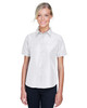 Harriton M580W Ladies' Key West Short-Sleeve Performance Staff Shirt | White