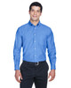 Harriton M600 Long Sleeve Oxford Shirt with Stain-Release | French Blue