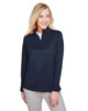 Harriton M748W Ladies' Advantage Snag Protection Plus IL Quarter-Zip Athletic Shirt | Dark Navy