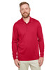 Harriton M348L Men's Advantage Snag Protection Plus IL Long Sleeve Polo | Harriton M348L Men's Advantage Snag Protection Plus IL Long Sleeve Polo | Red