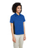 Harriton M586W Ladies' Flash IL Colorblock Short Sleeve Shirt | True Royal/ Black