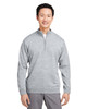 Harriton M421 Unisex Pilbloc™ Quarter-Zip Sweater | Grey Heather