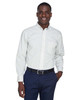 Devon & Jones D640 Crown Collection Gingham Check Shirt | Silver