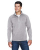 Devon & Jones DG792 Men's Bristol Sweater Fleece Half-Zip | Grey Heather