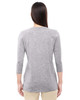 Devon & Jones DP184W Ladies Perfect Fit Bracelet  V-Neck Top | Grey Heather