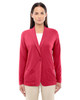 Devon & Jones DP462W Ladies' Perfect Fit Shawl Collar Cardigan | Red