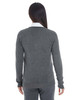 Devon & Jones DG478W Ladies' Full-Zip Sweater | Dark Grey Heather/ Black