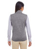 Devon & Jones DG797W Ladies' Malange Fleece Vest | Dark Grey Heather