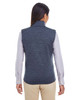 Devon & Jones DG797W Ladies' Malange Fleece Vest | Navy Heather