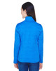 Devon & Jones DG798W Ladies' Newbury Malange Fleece Quarter-Zip Sweater | French Blue Heather