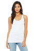 Bella+Canvas 8430 Women's Tri-Blend Racerback Tank Top | Solid White Triblend