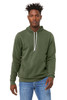Bella+Canvas 3719 Poly-Cotton Fleece Pullover Hoodie | Military Green