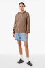Bella+Canvas 3719 Poly-Cotton Fleece Pullover Hoodie | Vintage Brown