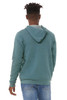 Bella+Canvas 3739 Unisex Poly-Cotton Fleece Zip Hoodie | Heather Deep Teal