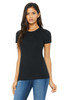 Bella+Canvas 6004 Women's The Favorite T-shirt | Solid Black Blend
