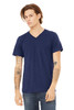 Bella+Canvas 3415C Unisex V-Neck Tri-Blend T-Shirt | Navy Triblend