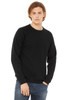 Bella+Canvas 3901 Unisex Fleece Raglan Crewneck Sweatshirt | Black