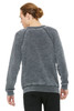 Bella+Canvas 3901 Unisex Fleece Raglan Crewneck Sweatshirt | Grey Acid Fleece