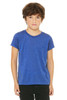 Bella+Canvas 3413Y Youth Tri-Blend T-shirt | True Royal Triblend