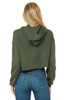 Bella+Canvas B7502 Women's Cropped Fleece Hoodie | Military Green