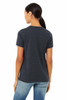 Bella+Canvas 6400CVC Women's Relaxed Heather T-shirt | Heather Navy