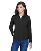 Core365 78184 Ladies' Fleece Soft Shell Jacket | Black