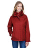 Core365 78205 Ladies' 3-in-1 Jacket with Fleece Liner | Classic Red