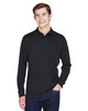 Core365 88192P Pinnacle Performance Long-Sleeve Piqué Polo with Pocket | Black