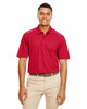 Core365 88181R Men's Radiant Performance PiquePolo Shirt with Reflective Piping | Classic Red