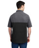 Core365 CE112C Men's Fusion ChromaSoft Colorblock Polo Shirt | Black/ Carbon Heather