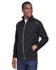 Core365 CE708 Men's Techno Lite Three-Layer Knit Tech-Shell Jacket | Black