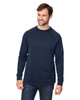 Core365 CE800 Unisex Fusion ChromaSoft Fleece Crew | Classic Navy