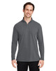 Core365 CE405 Men's Fusion ChromaSoft™ Pique Quarter-Zip Sweatshirt | Carbon Heather